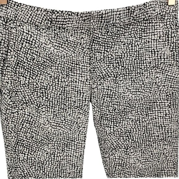 Banana Republic Womens 4 Ryan Pants in Cool Neutral Boa Print - Picture 2 of 12